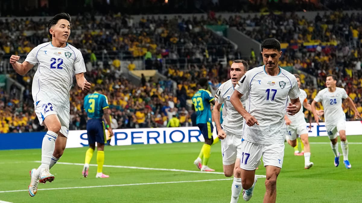 Uzbekistan ghi bàn lịch sử World Cup nhưng vẫn thua Colombia