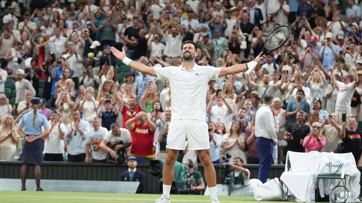 Djokovic thắng trận tứ kết dài nhất lịch sử Wimbledon